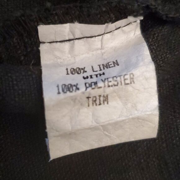 LIV linen jacket with velvet trim Y - Picture 5 of 10